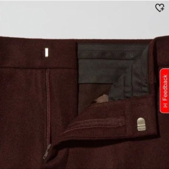 Jil Sander / Uniqlo +J - Women Dark Brown Wool Split Hem Slim Trouser Pant SZ 0 - Picture 6 of 10